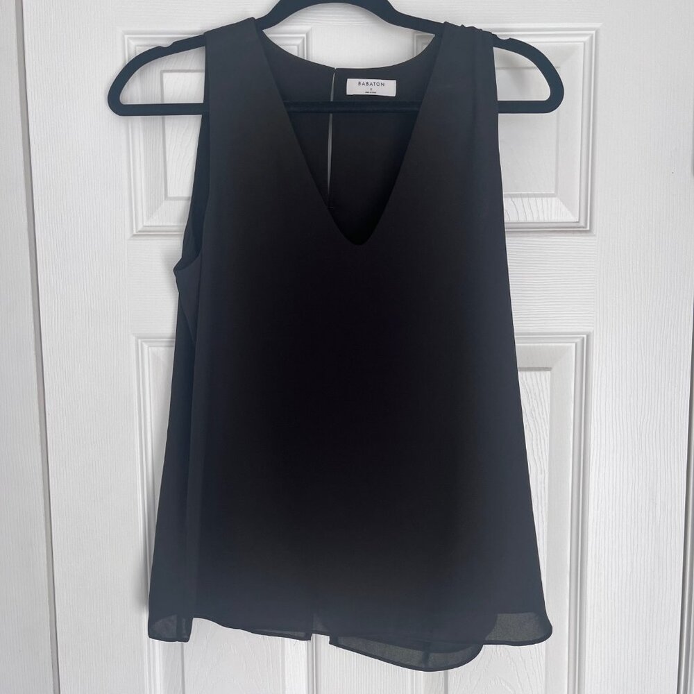 Babaton Black Sleeveless Blouse